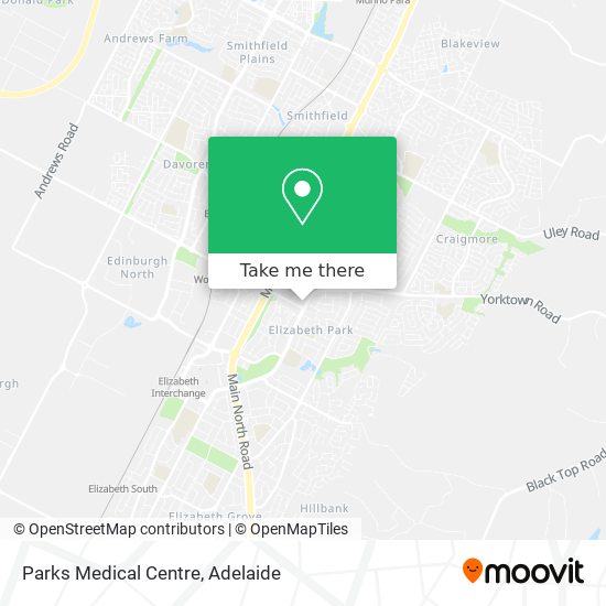 Parks Medical Centre map