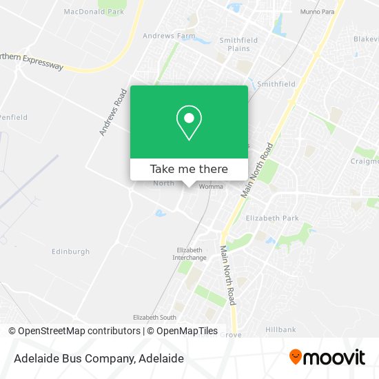 Adelaide Bus Company map