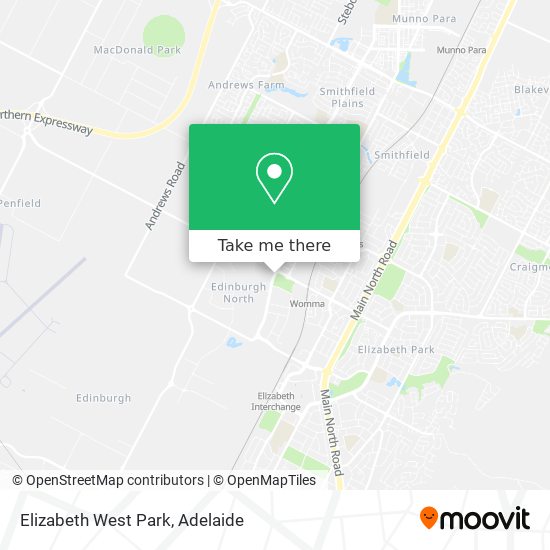 Elizabeth West Park map