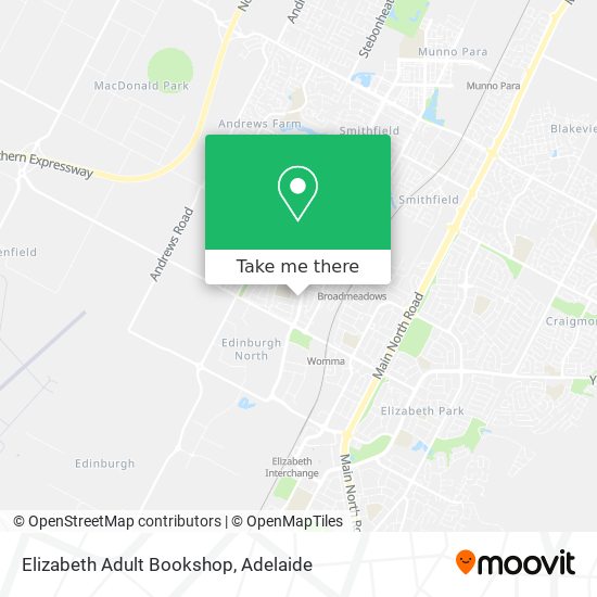 Elizabeth Adult Bookshop map
