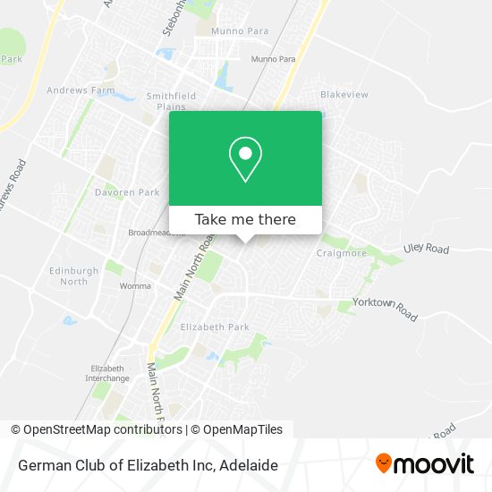 German Club of Elizabeth Inc map