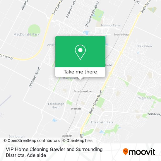 Mapa VIP Home Cleaning Gawler and Surrounding Districts