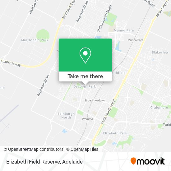 Elizabeth Field Reserve map