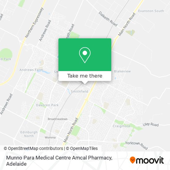Munno Para Medical Centre Amcal Pharmacy map