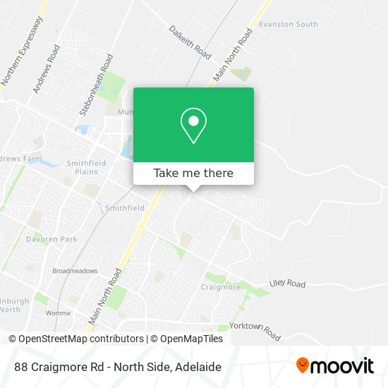 88 Craigmore Rd - North Side map