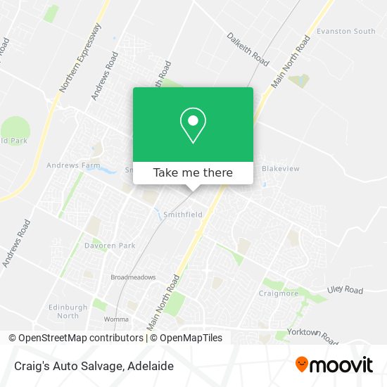 Craig's Auto Salvage map