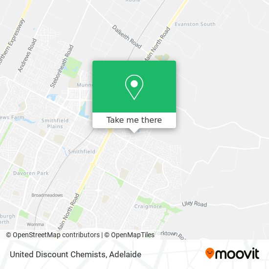 Mapa United Discount Chemists