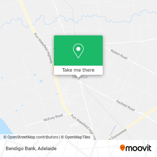 Bendigo Bank map