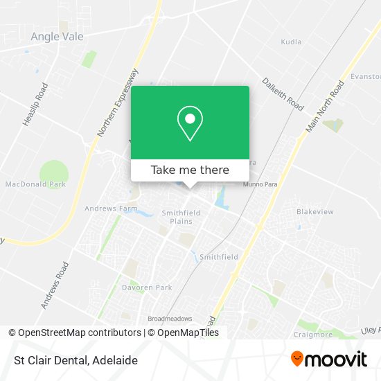 St Clair Dental map