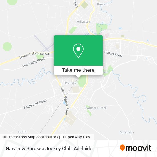 Mapa Gawler & Barossa Jockey Club