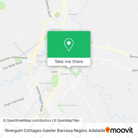 Rivergum Cottages-Gawler Barossa Region map