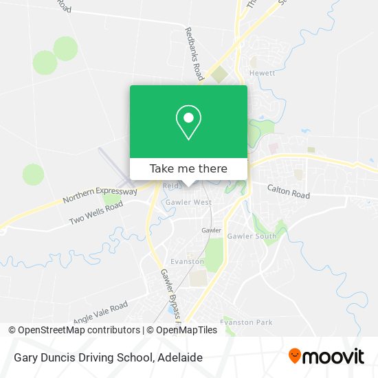 Mapa Gary Duncis Driving School