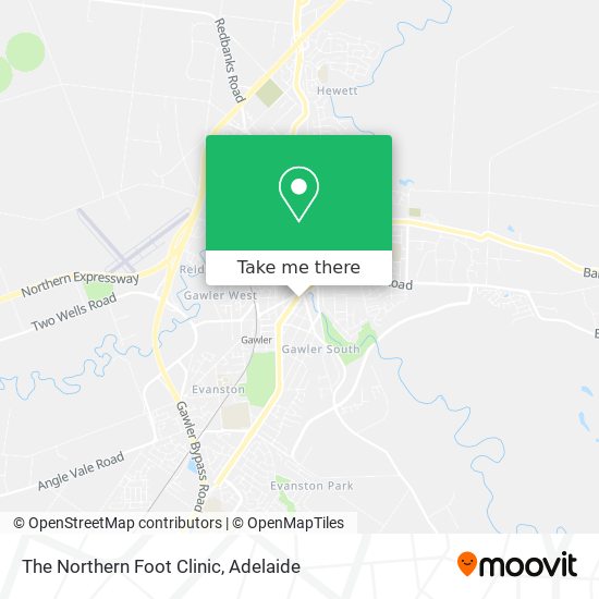 The Northern Foot Clinic map