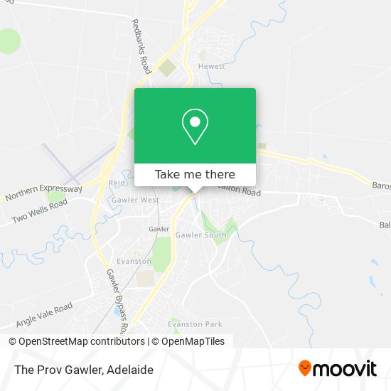 Mapa The Prov Gawler