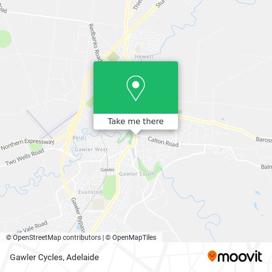 Gawler Cycles map