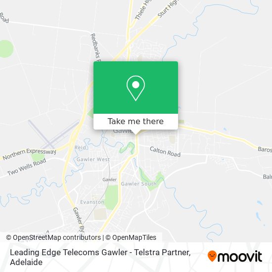 Mapa Leading Edge Telecoms Gawler - Telstra Partner