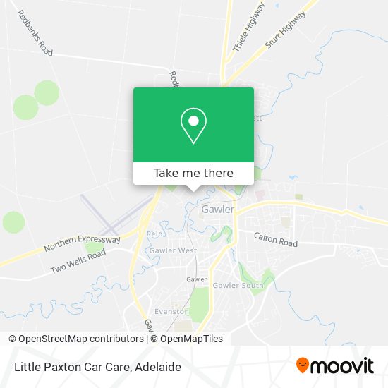 Mapa Little Paxton Car Care