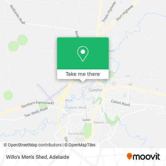 Willo's Men's Shed map