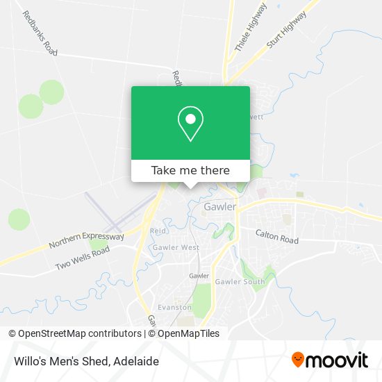 Mapa Willo's Men's Shed