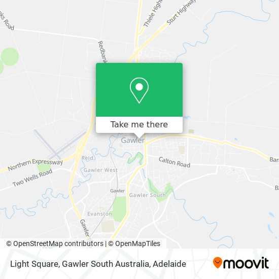 Mapa Light Square, Gawler South Australia