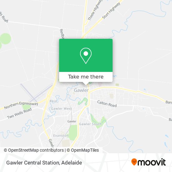 Gawler Central Station map