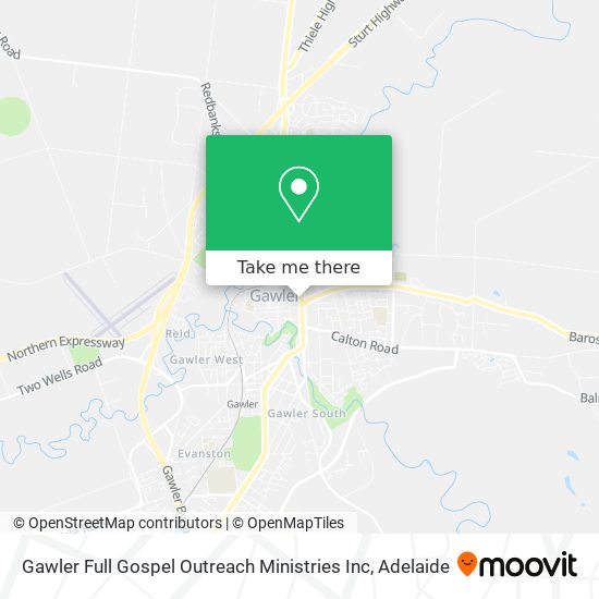 Mapa Gawler Full Gospel Outreach Ministries Inc