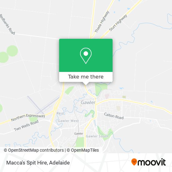 Macca's Spit Hire map