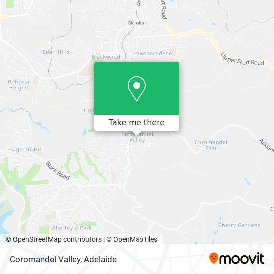 Coromandel Valley map