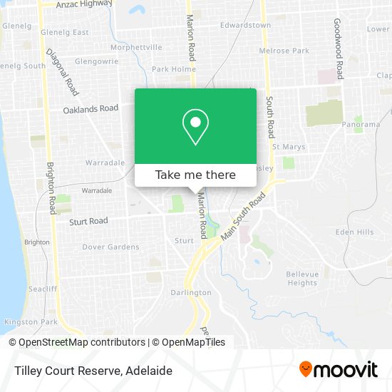 Tilley Court Reserve map
