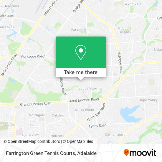 Farrington Green Tennis Courts map