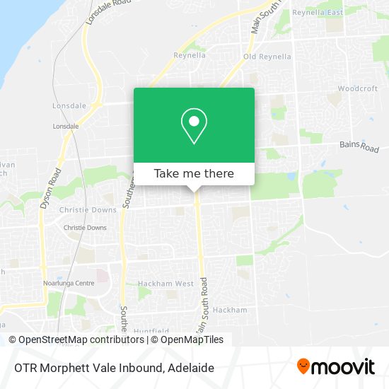 Mapa OTR Morphett Vale Inbound