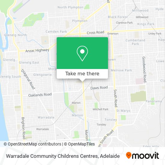 Mapa Warradale Community Childrens Centres