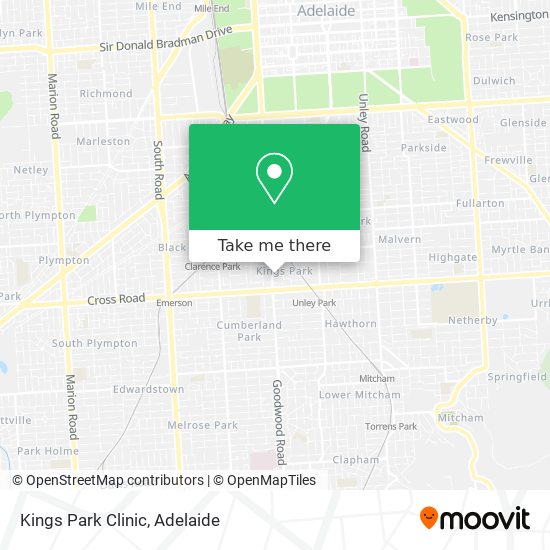 Kings Park Clinic map
