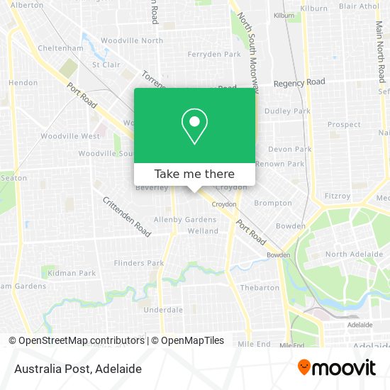 Australia Post map