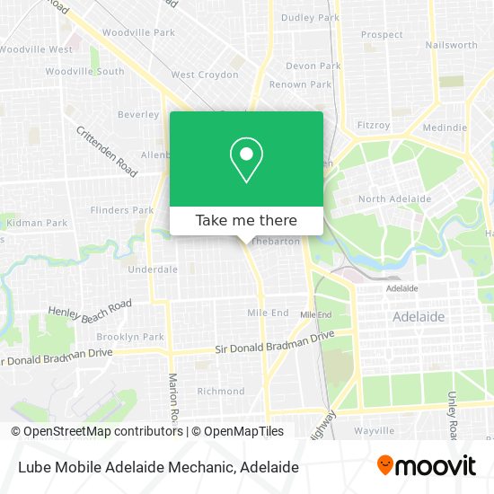 Mapa Lube Mobile Adelaide Mechanic