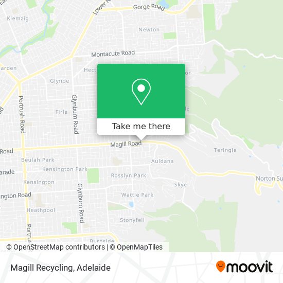 Magill Recycling map