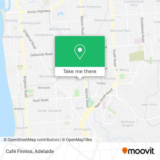 Mapa Café Finniss