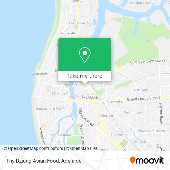 How to get to Thy Dzjung Asian Food in Port Adelaide by Bus or Train?