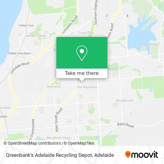 Mapa Qreenbank's Adelaide Recycling Depot