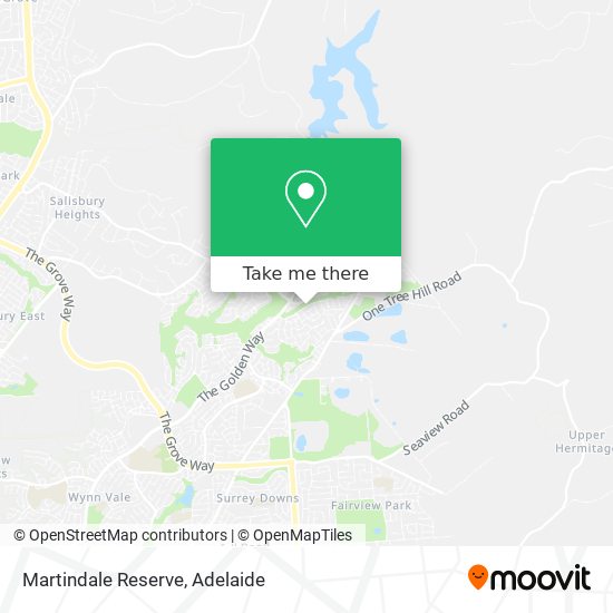 Martindale Reserve map