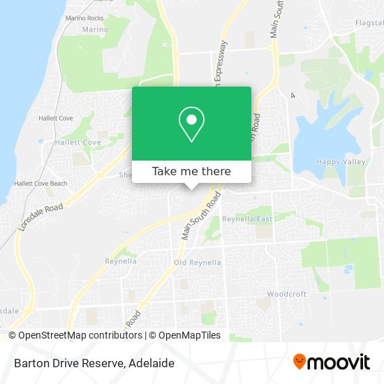 Barton Drive Reserve map
