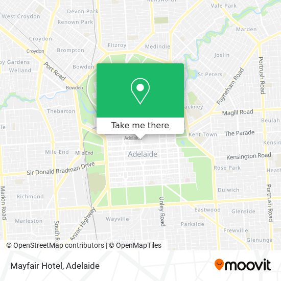 Mayfair Hotel map