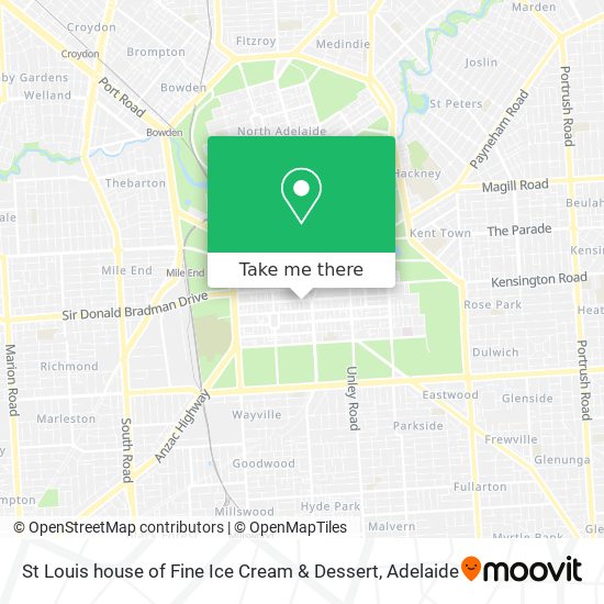 St Louis house of Fine Ice Cream & Dessert map