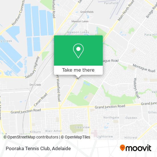 Pooraka Tennis Club map