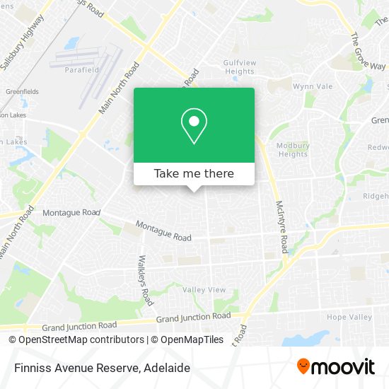 Finniss Avenue Reserve map