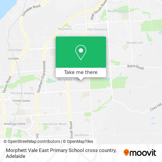 Morphett Vale East Primary School cross country map