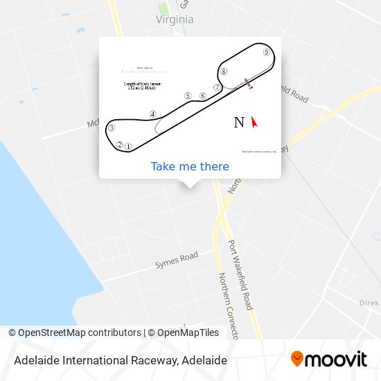 Adelaide International Raceway map