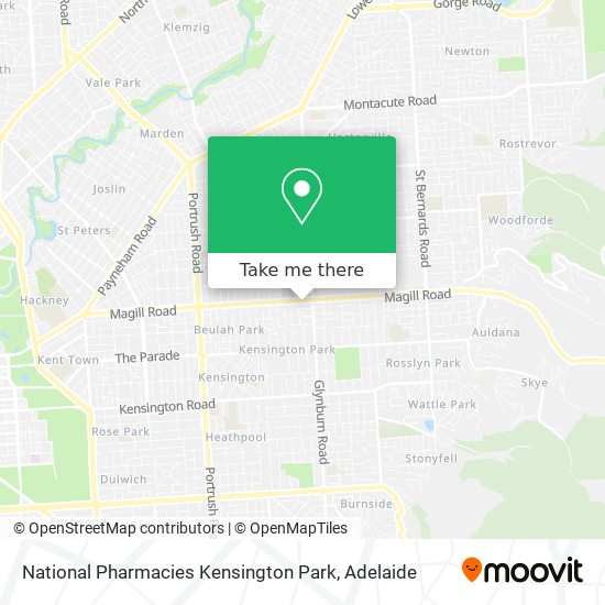 National Pharmacies Kensington Park map