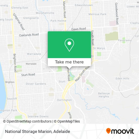 National Storage Marion map