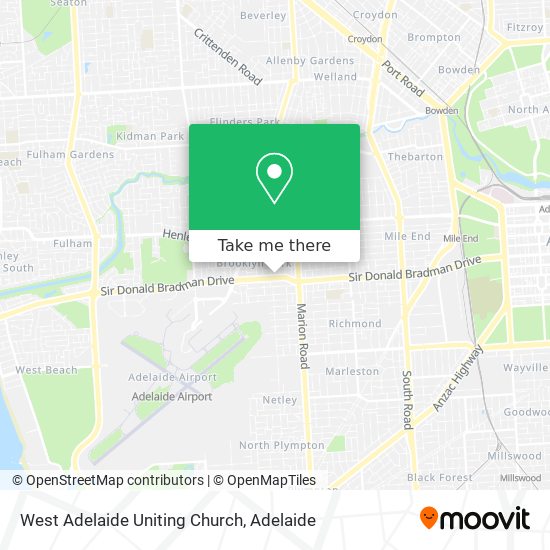 Mapa West Adelaide Uniting Church